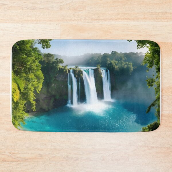 Item preview, waterfall in the green forest or green jungle 3 designed and sold by AA-designstore.