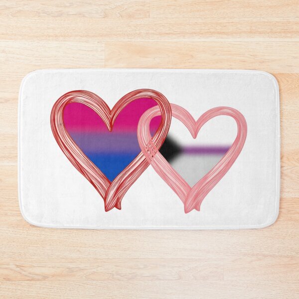 Item preview, Interlocking Bi Demisexual Pride Hearts – Bisexual Flag and Demisexual Flag designed and sold by Travelslightly.