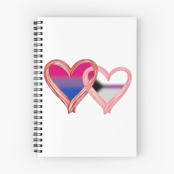 Item preview, Interlocking Bi Demisexual Pride Hearts – Bisexual Flag and Demisexual Flag designed and sold by Travelslightly.