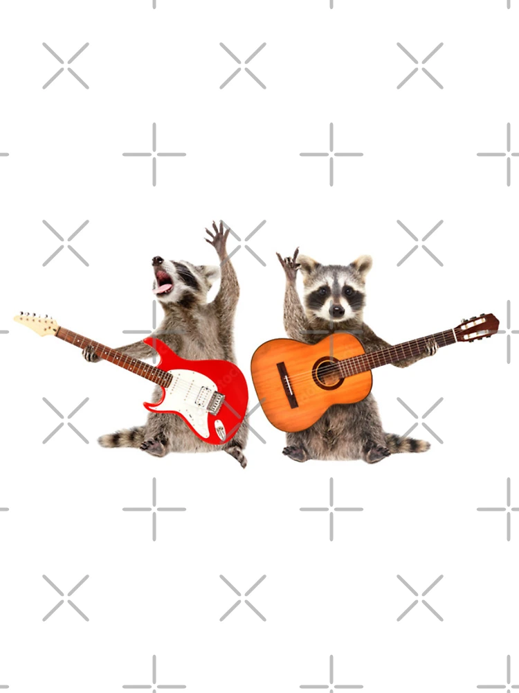 Thumbnail 4 of 4, iPhone Case, Rocking Racoons Sticker Car Decal designed and sold by windowdecals.