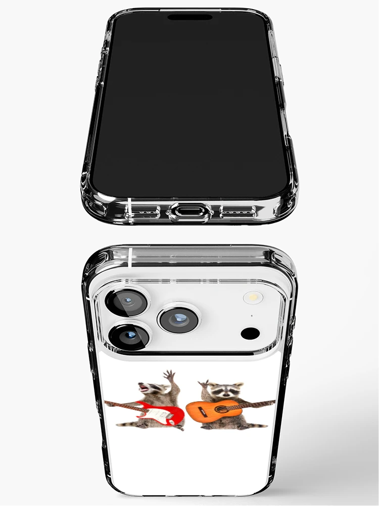 Thumbnail 3 of 5, iPhone Case, Rocking Racoons Sticker Car Decal designed and sold by windowdecals.