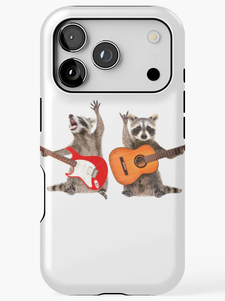 Thumbnail 1 of 4, iPhone Case, Rocking Racoons Sticker Car Decal designed and sold by windowdecals.