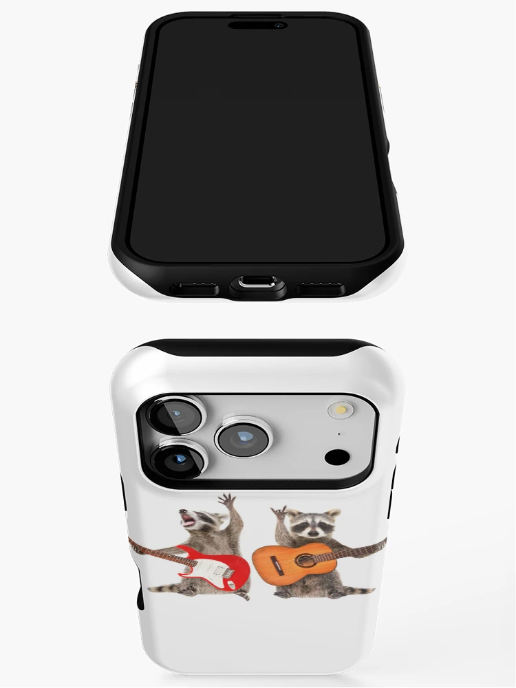 Thumbnail 3 of 4, iPhone Case, Rocking Racoons Sticker Car Decal designed and sold by windowdecals.