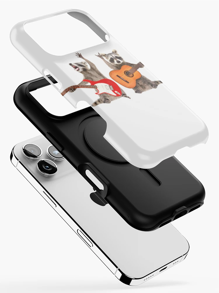 Thumbnail 2 of 4, iPhone Case, Rocking Racoons Sticker Car Decal designed and sold by windowdecals.