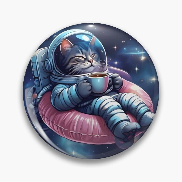Item preview, Parallel Universe Space Cat Cozy Coffee Cosmic Brew designed and sold by SamSupershirt.