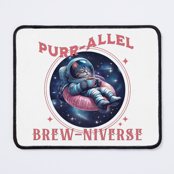 Item preview, Parallel Universe Space Cat Cozy Coffee Cosmic Brew designed and sold by SamSupershirt.