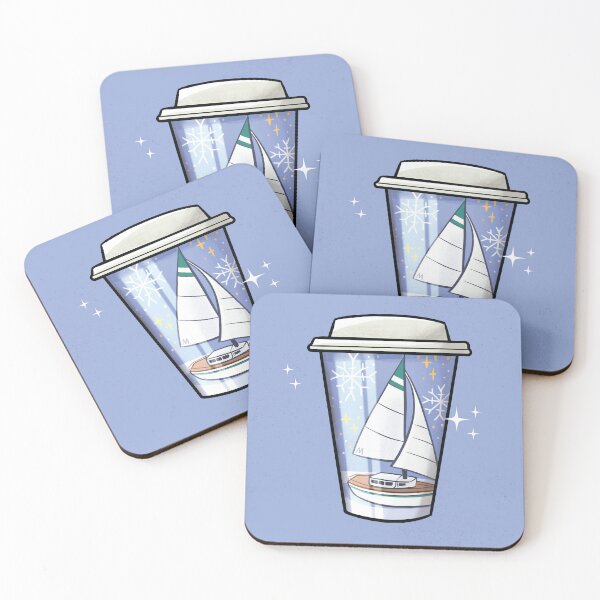 Item preview, Sailboat - Festive Hot Beverage designed and sold by avec magie.