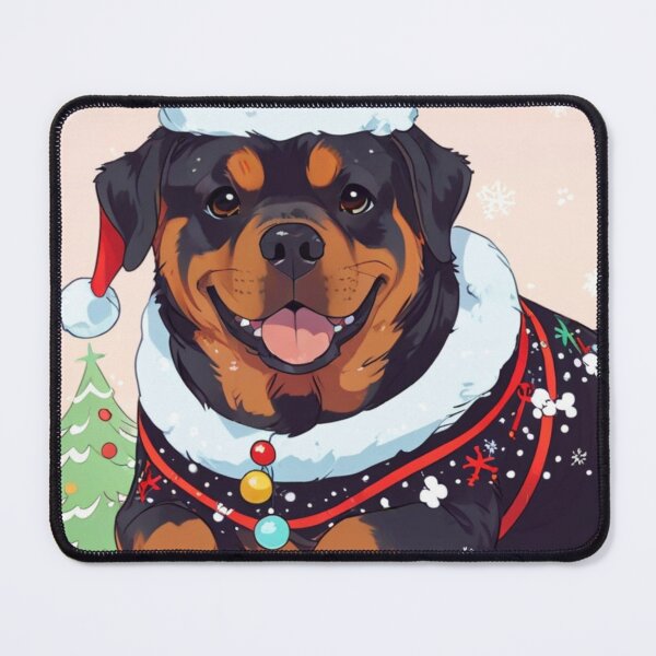 Item preview, "Kawaii Christmas with Rottweiler - Canine Sweetness designed and sold by FRADEX STORE.