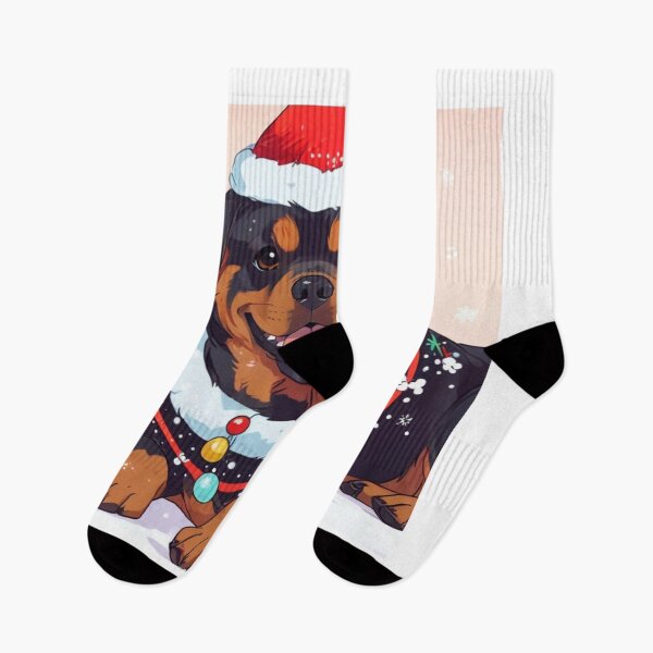 Item preview, "Kawaii Christmas with Rottweiler - Canine Sweetness designed and sold by FRADEX STORE.