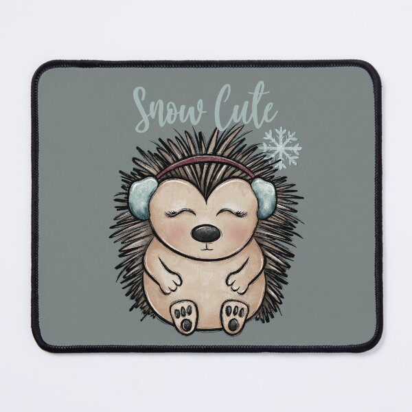 Item preview, Snow Cute Hedgehog, Hedge hog, Cozy Winter, Ear Muffs, Snowflake designed and sold by MerchSearchCO.