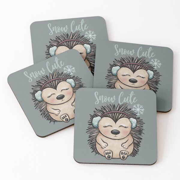 Item preview, Snow Cute Hedgehog, Hedge hog, Cozy Winter, Ear Muffs, Snowflake designed and sold by MerchSearchCO.
