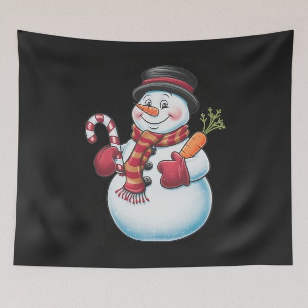 Item preview, Happy Cartoon Snowman  designed and sold by ArtFromMyHart.