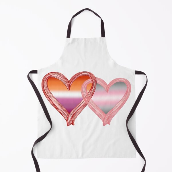Item preview, Interlocking Lesbian Demigirl Pride Hearts – Demigirl Flag and Lesbian Flag designed and sold by Travelslightly.