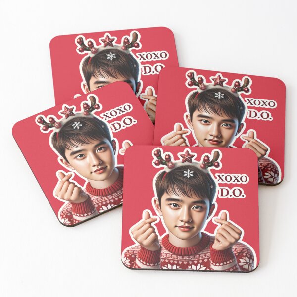 Item preview, D.O. Holiday Sticker | XOXO Festive Collectible for EXO-Ls designed and sold by DEEPDesignsART.