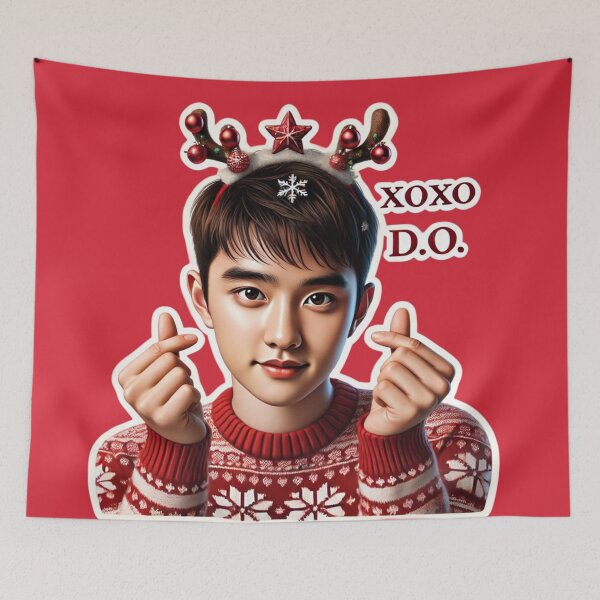 Item preview, D.O. Holiday Sticker | XOXO Festive Collectible for EXO-Ls designed and sold by DEEPDesignsART.
