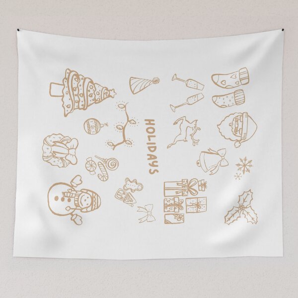 Item preview, holidays simple Christmas doodles designed and sold by miss madison creates.