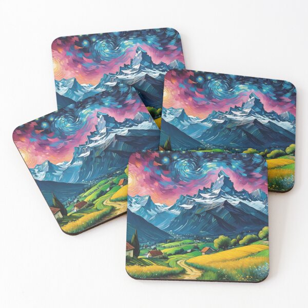 Item preview, Starry Night in the Swiss Alps designed and sold by SublimeMusings.