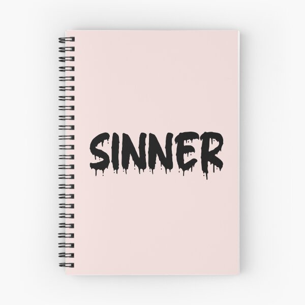 Item preview, BLACK ON PINK SINNER BLOOD DRIP designed and sold by RomeArtCo.