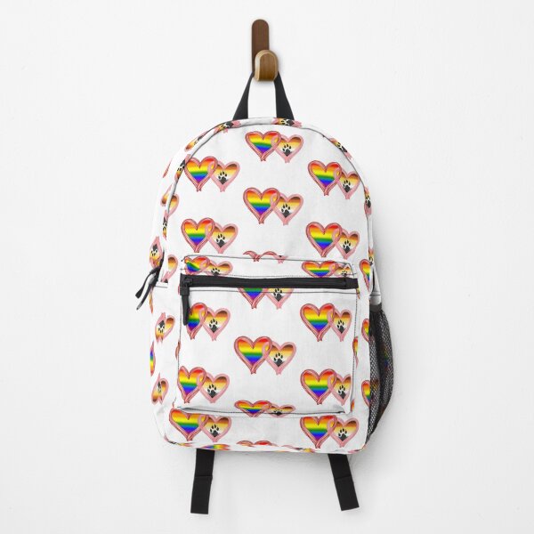 Item preview, Interlocking LGBTQ Rainbow Bear Pride Hearts – Rainbow Flag and Bear Flag designed and sold by Travelslightly.