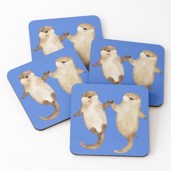 Item preview, Otters holding hands designed and sold by mosfunky.