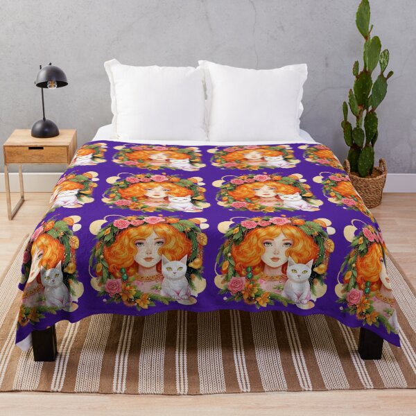 Item preview, Beautiful girl with a cat. designed and sold by Natalia-Vlad.