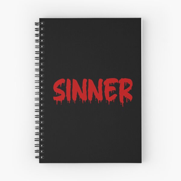 Item preview, RED ON BLACK SINNER BLOOD DRIP designed and sold by RomeArtCo.