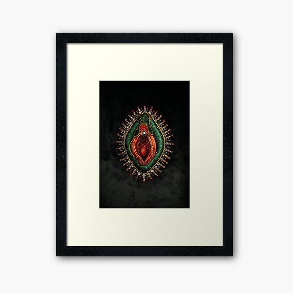 Item preview, Our Lady of Guadalupe Hand Embroidered Vulva  designed and sold by Gina Brankovic.
