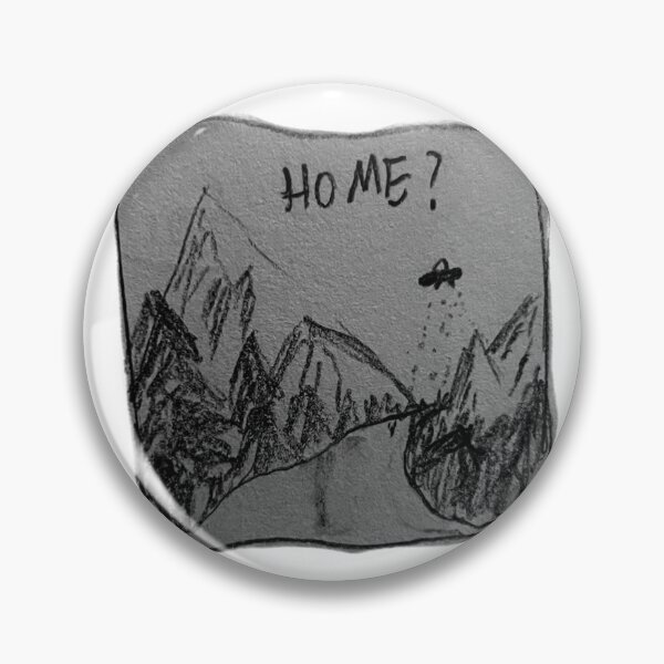 Item preview, Alien Spaceship in the Forest and Mountains designed and sold by ZillysArt.
