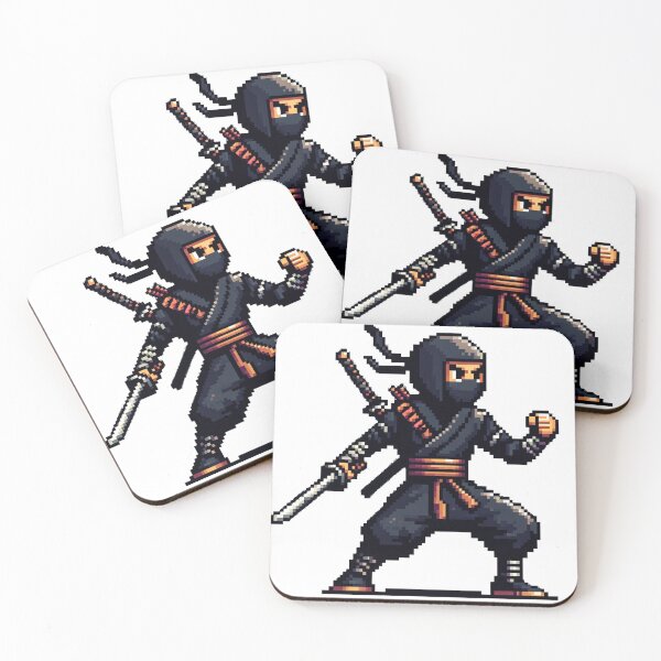 Item preview, Pixel Ninja Warrior - Retro Gaming Inspired Design designed and sold by Greemo03.