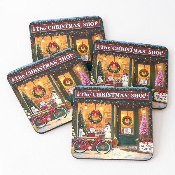 Item preview, WINTER HOLIDAY CHRISTMAS TOY STORE VILLAGE TOWN SHOP ART  designed and sold by Arts4U.