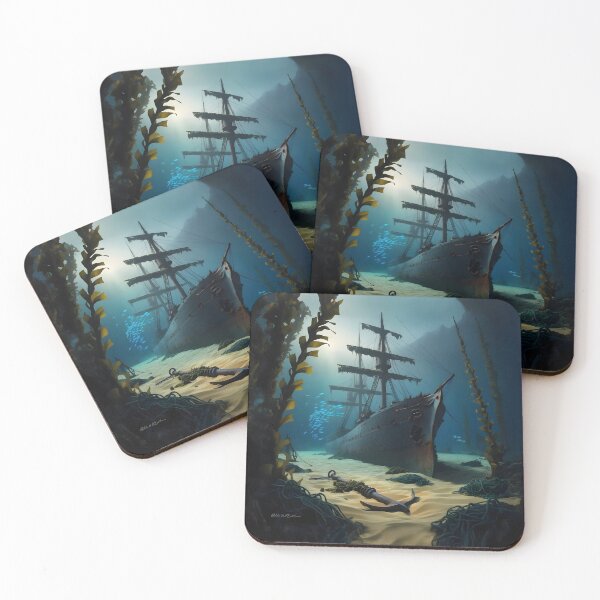 Item preview, sailing ship sunk at sea / ocean 2 designed and sold by AA-designstore.