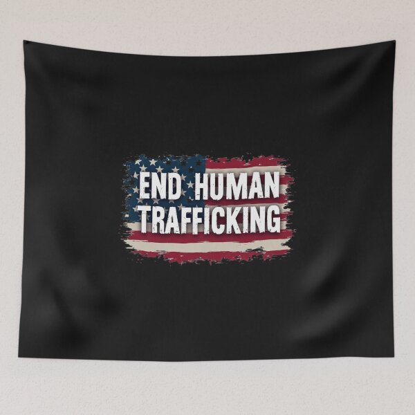 Item preview, End Human Trafficking Patriotic Awareness Design designed and sold by Adrian Kane.