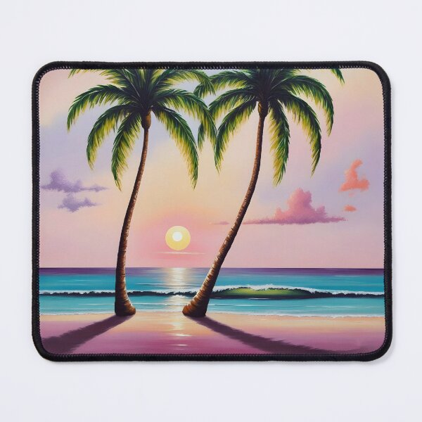 Item preview, two palm trees on the beach sand 2  designed and sold by AA-designstore.
