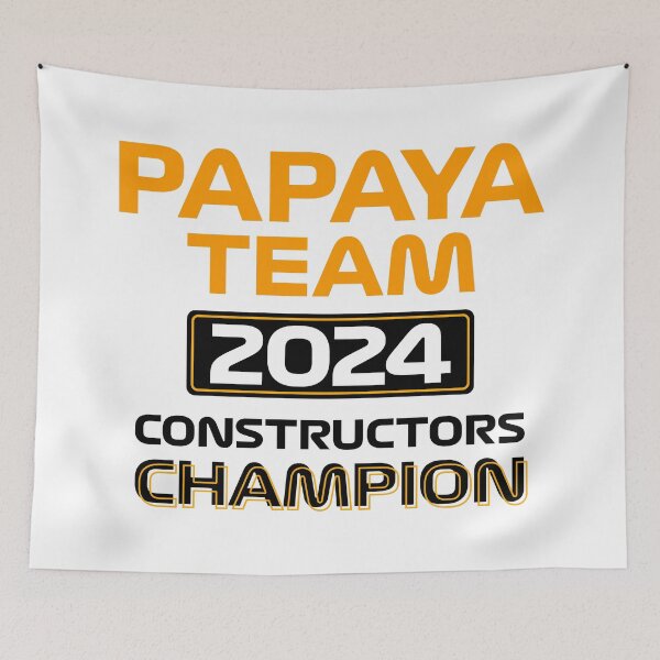 Item preview, Papaya Team 2024 Constructors Champion | Racing Motorsport Design designed and sold by FilipeFerreira.