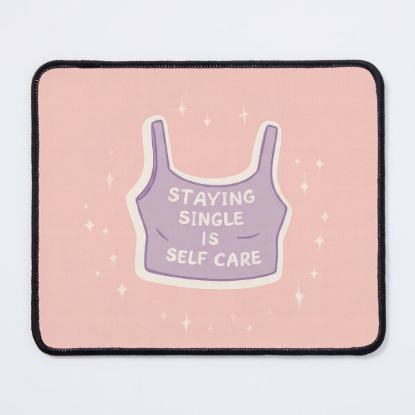 Item preview, Staying Single Is Self Care Purple Crop Top designed and sold by CriaCreative.