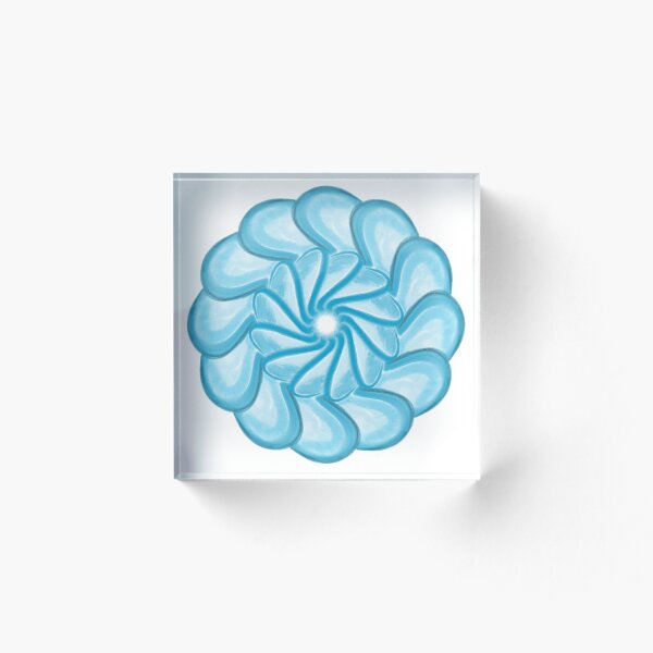 Item preview, Blue Flower Like Spiral designed and sold by Tara Barnaba.