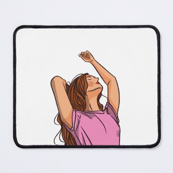 Item preview, A women in pink T-shirt looking up to the sky  designed and sold by Hessah-HA.
