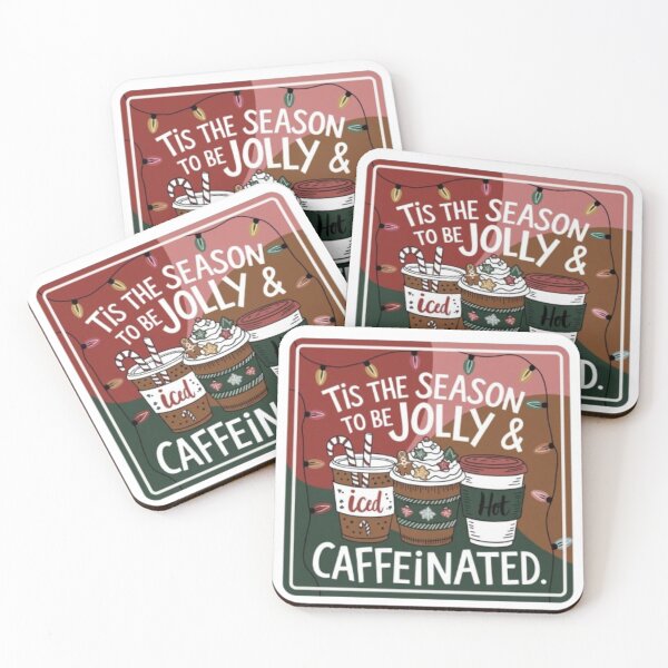 Item preview, Tis the Season to Be Jolly & Caffeinated – Festive Coffee Lover’s Design designed and sold by GemBob Creations.