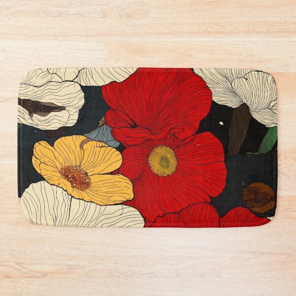 Item preview, Bold Line Art Vector Design | Black Stroke Flowers with Tons of Red Colors in Lofi FarmRio Style designed and sold by Kybruno's Creations.