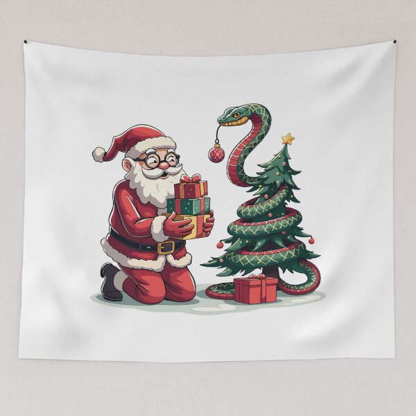 Item preview, snake christmas / christmas 2025 designed and sold by Krasnovaovaova.
