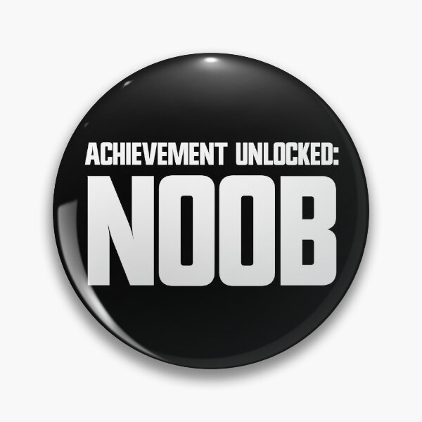Aperçu de l'œuvre Succès débloqué Noob Video Games Gamer Noob Gear créée et vendue par DynamicDesign.