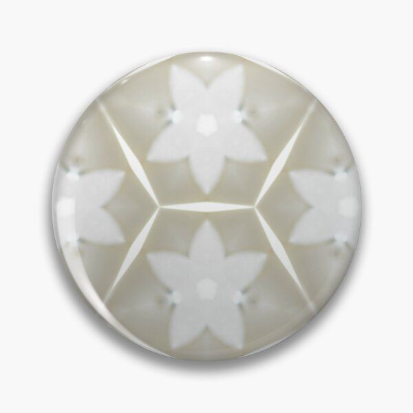 Item preview, Pattern of White flowers in a pentagon with a gray background designed and sold by jbb1955.