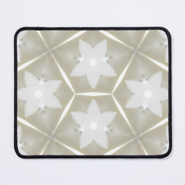 Item preview, Pattern of White flowers in a pentagon with a gray background designed and sold by jbb1955.