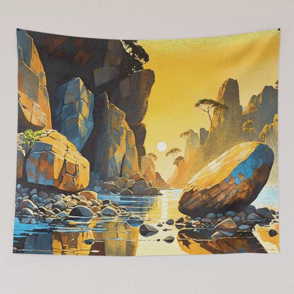 Item preview, Dreamlike landscape painting designed and sold by labojohararts.