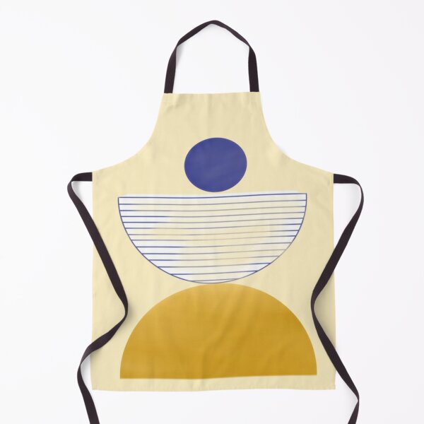 Item preview, Geometric Art Featuring Yellow Shapes and Blue Lines designed and sold by Beautiful art store.