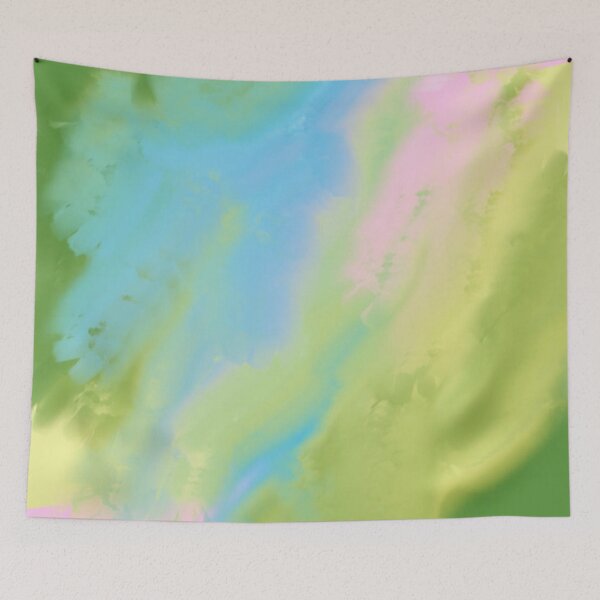 Item preview, Abstract Pastel Painting With Soothing Green and Blue Brush Strokes designed and sold by Beautiful art store.