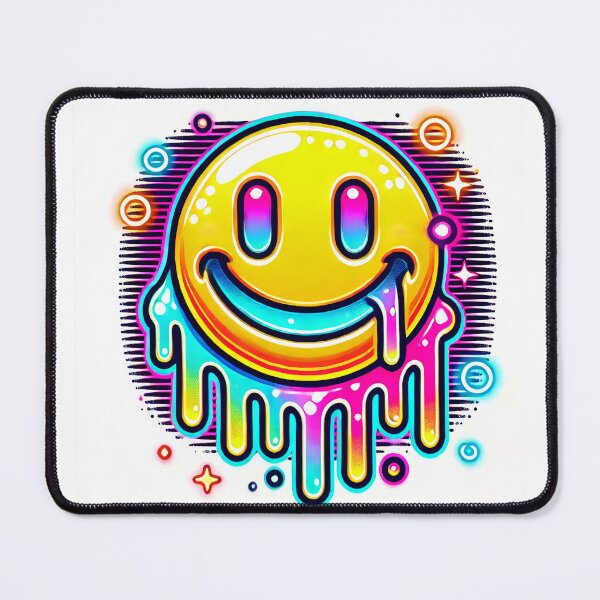 Item preview, neon melting smiley designed and sold by Spectrum-DI.