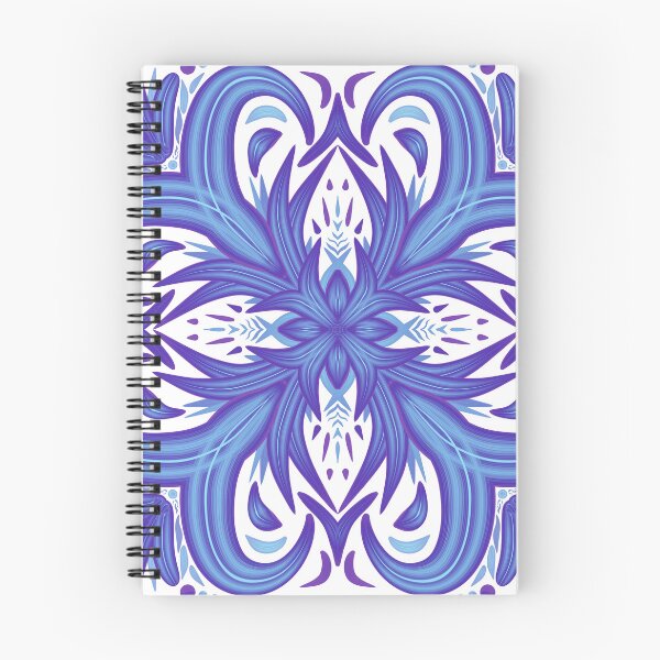 Item preview, Blue Purple Lotus Flower Pattern designed and sold by strongpurpose.