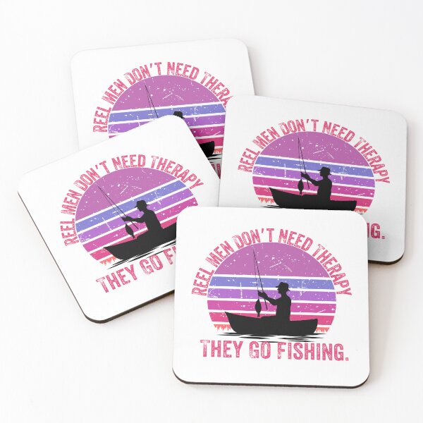 Item preview, Reel Men Don’t Need Therapy – Retro Fishing T-Shirt Design designed and sold by JCRockDesign.