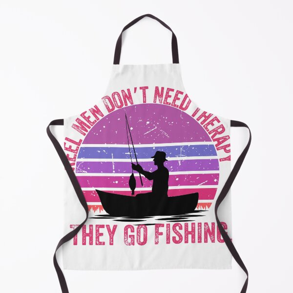 Item preview, Reel Men Don’t Need Therapy – Retro Fishing T-Shirt Design designed and sold by JCRockDesign.
